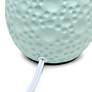 5_Essentix 14 1/4" High Coastal Blue Ceramic Accent Table Lamp more views