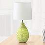 Essentix 14 1/4" High Green Ceramic Accent Table Desk Lamp