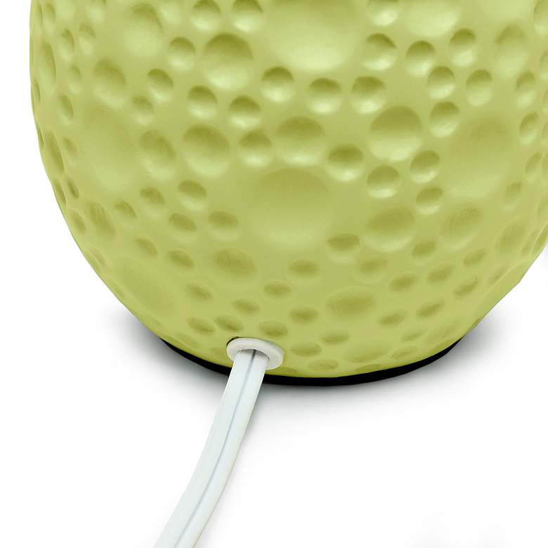 Image 5 Essentix 14 1/4" High Green Ceramic Accent Table Desk Lamp more views