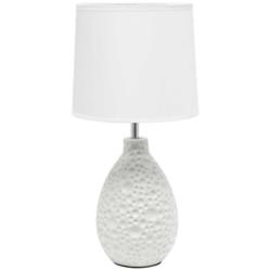 Essentix 14 1/4&quot; High White Ceramic Accent Table Desk Lamp