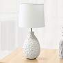 1_Essentix 14 1/4" High White Ceramic Accent Table Desk Lamp