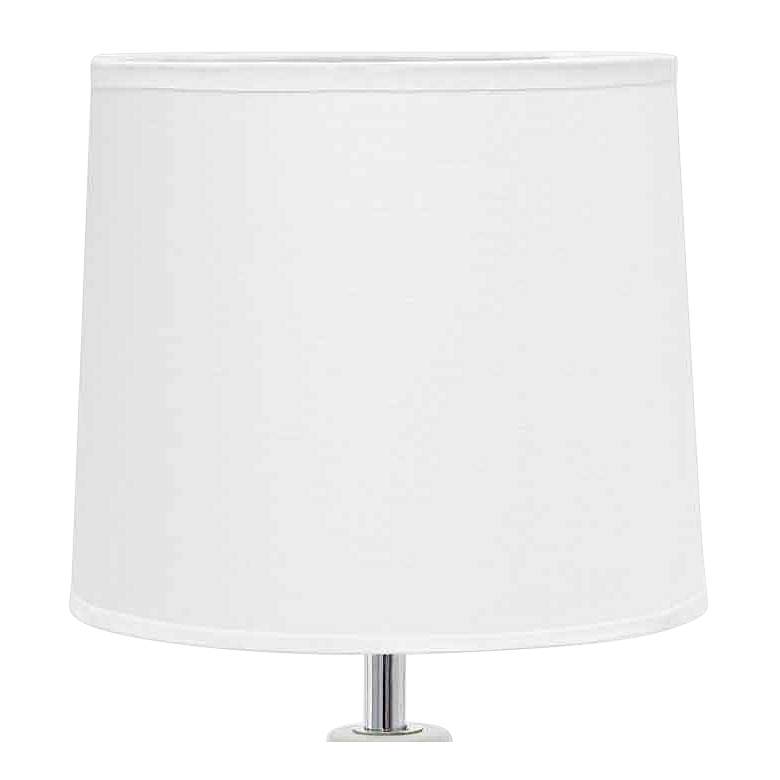 Image 3 Essentix 14 1/4" High White Ceramic Accent Table Desk Lamp more views