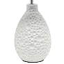 4_Essentix 14 1/4" High White Ceramic Accent Table Desk Lamp more views