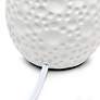 5_Essentix 14 1/4" High White Ceramic Accent Table Desk Lamp more views