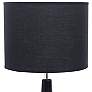 Essentix 18 1/2" High Black Ceramic Accent Table Desk Lamp
