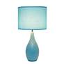 Essentix 18 1/2" High Blue Ceramic Accent Table Desk Lamp