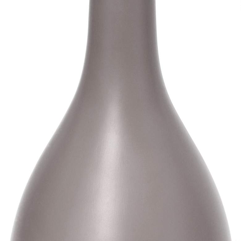 Image 5 Essentix 18 1/2" High Gray Ceramic Accent Table Desk Lamp more views