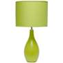 Essentix 18 1/2" High Green Ceramic Accent Table Desk Lamp