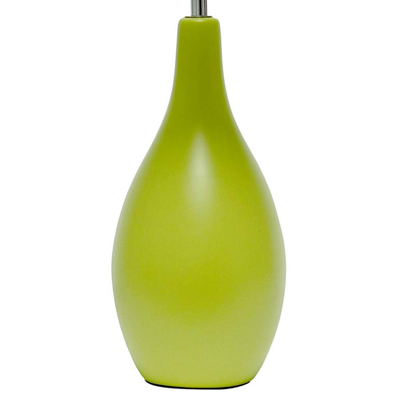Image 4 Essentix 18 1/2 inch High Green Ceramic Accent Table Desk Lamp more views