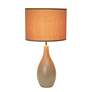 Essentix 18 1/2"H Light Brown Ceramic Accent Table Desk Lamp