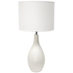 Essentix 18 1/2&quot;H Off-White Ceramic Accent Table Desk Lamp
