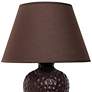 3_Essentix 20" High Brown Imprint Ceramic Accent Lamp more views