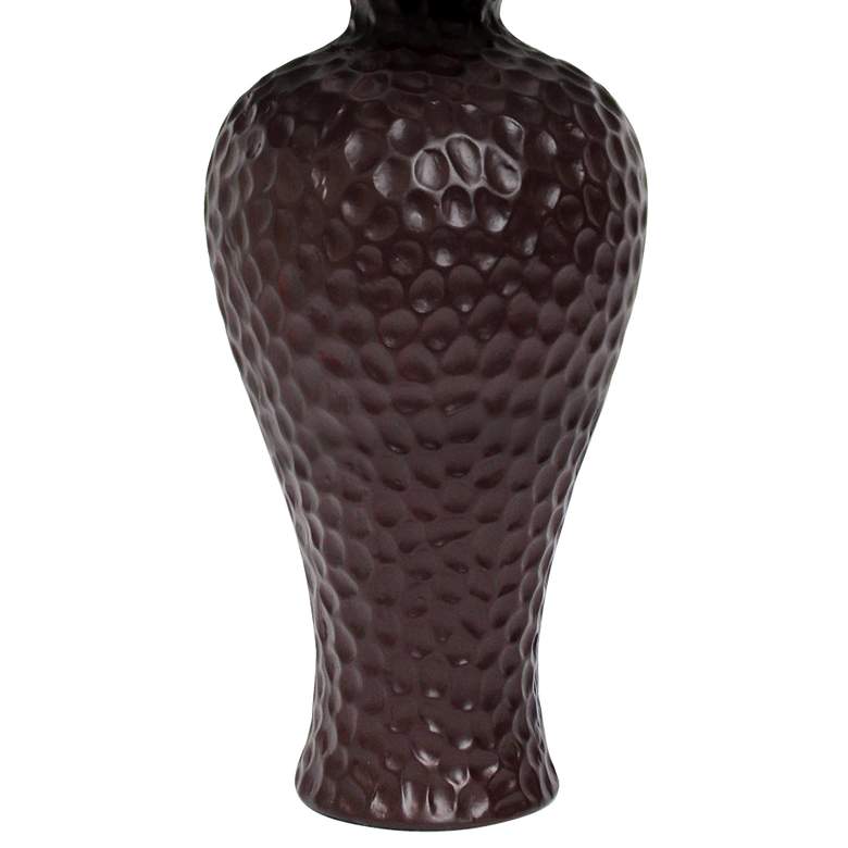 Image 4 Essentix 20" High Brown Imprint Ceramic Accent Lamp more views