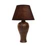 6_Essentix 20" High Brown Imprint Ceramic Accent Lamp more views