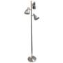 6_Essentix 64" High Brushed Nickel Adjustable 3-Light Tree Floor Lamp more views