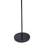Essentix 71 1/2" Black 2-Light Torchiere Floor Lamp