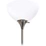 Essentix 74 1/2" High Brushed Nickel 2-Light Torchiere Floor Lamp