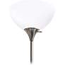 3_Essentix 74 1/2" High Brushed Nickel 2-Light Torchiere Floor Lamp more views
