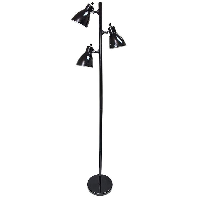 Image 5 Essentix Black Adjustable 3-Light Tree Floor Lamp more views