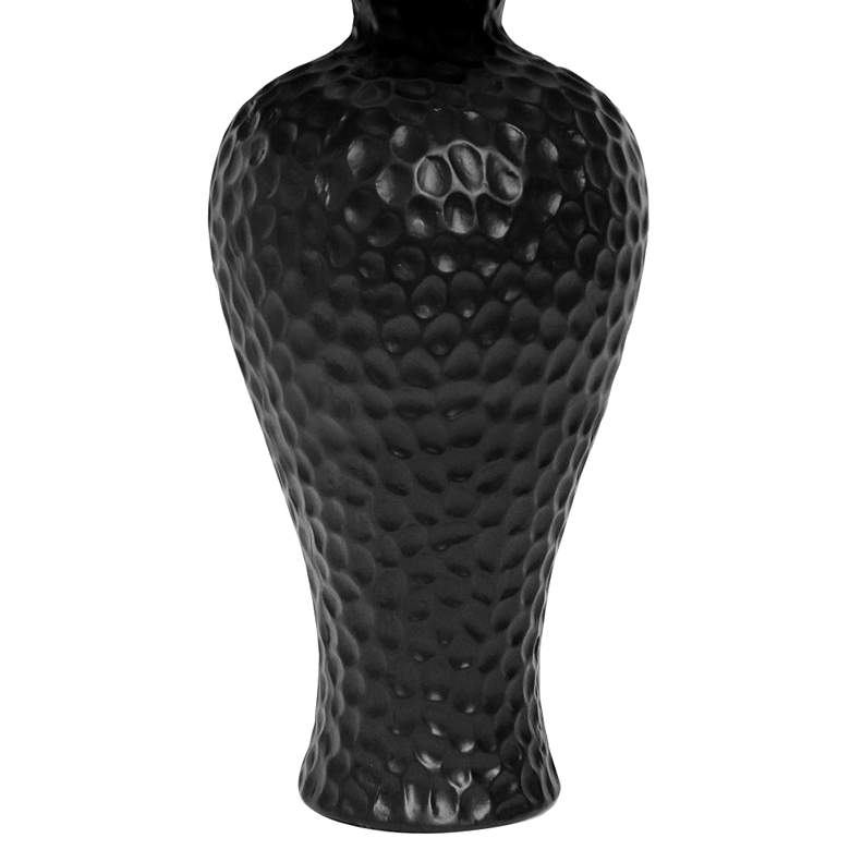 Image 4 Essentix Black Imprint Ceramic Accent Table Desk Lamp more views