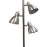 Essentix Brushed Nickel Adjustable 3-Light Tree Floor Lamp