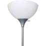 Essentix Silver 2-Light Torchiere Floor Lamp