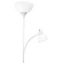 4_Essentix White 2-Light Torchiere Floor Lamp more views