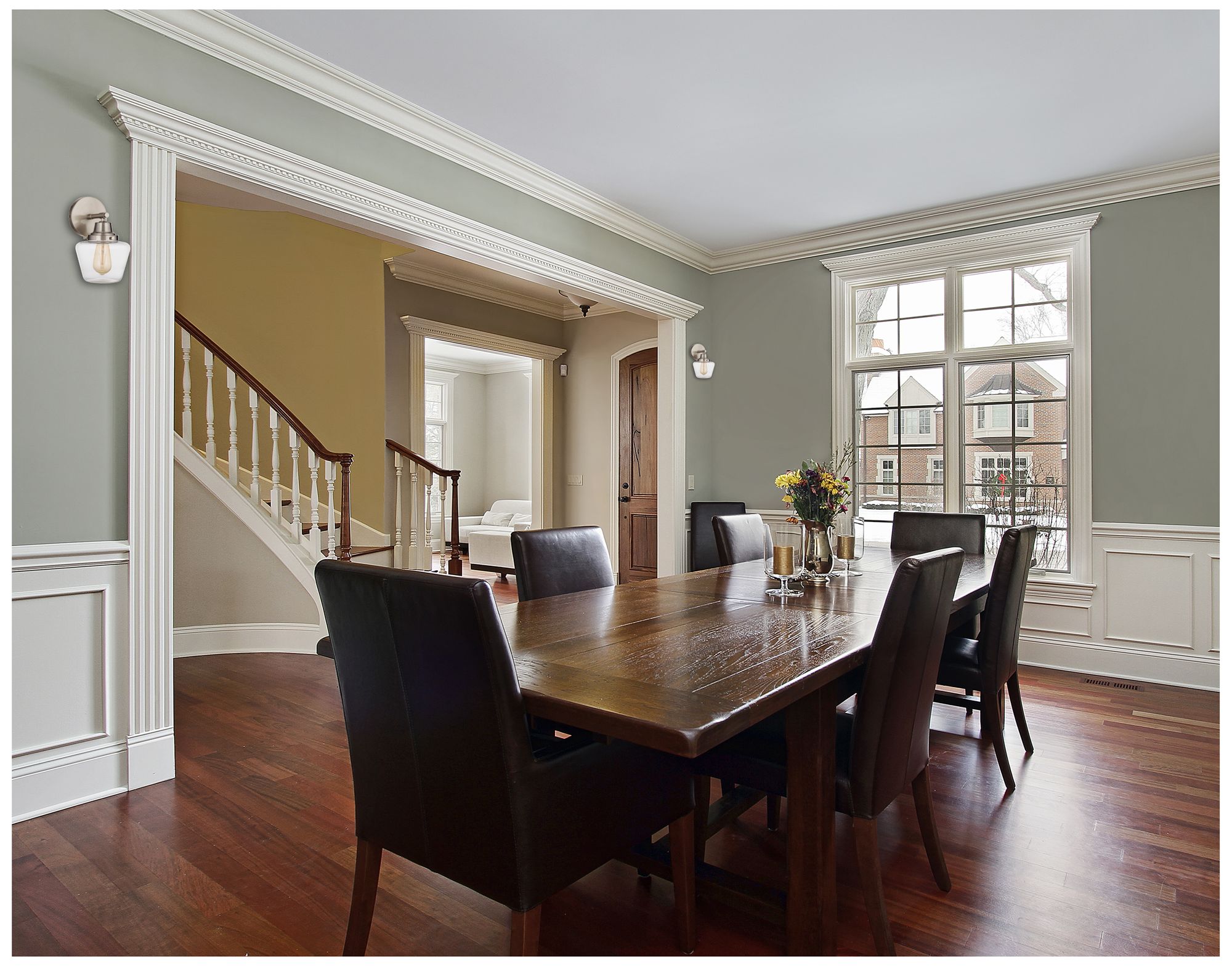 Image 3 Essex 1 Light Wall Sconce in Brushed Polished Nickel with Clear Glass more views