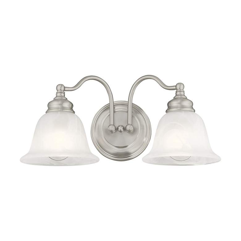 Image 6 Essex 15.25-in W 2-Light Brushed Nickel Arm Wall Sconce more views