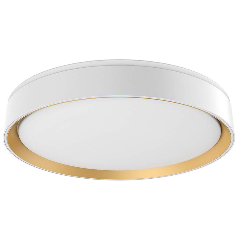 Image 2 Essex 15 3/4" Wide White and Gold LED Ceiling Light