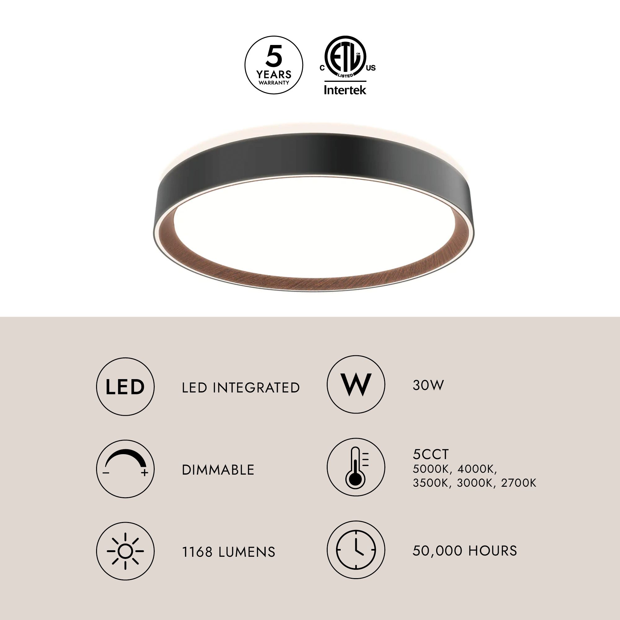 Image 4 Essex 15 3/4" Wide White and Gold LED Ceiling Light more views