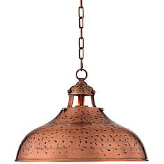 Essex 16" Wide Dyed Copper Metal Pendant Light