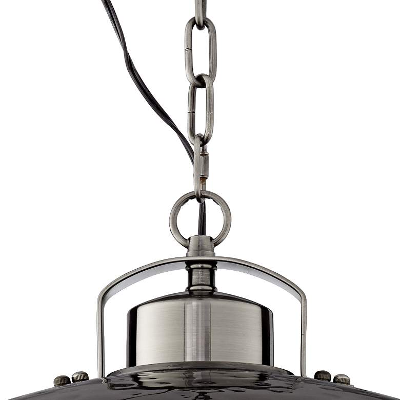 Essex 18&quot; Wide Dyed Nickel Metal Pendant Light more views