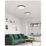 3_Essex 19 3/4" Wide Black and White LED Ceiling Light more views