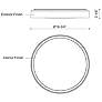4_Essex 19 3/4" Wide Black and White LED Ceiling Light more views