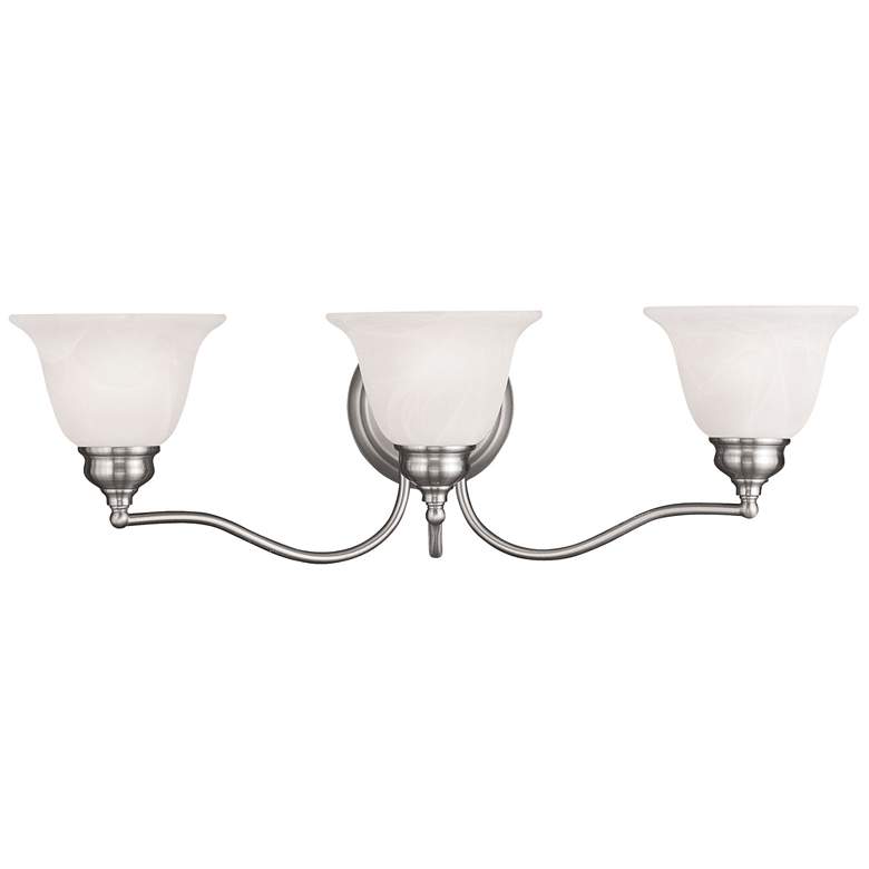 Image 1 Essex 24-in W 3-Light Brushed Nickel Arm Wall Sconce