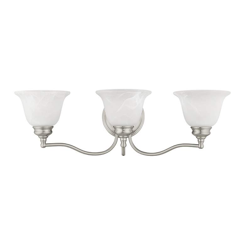 Image 3 Essex 24-in W 3-Light Brushed Nickel Arm Wall Sconce more views