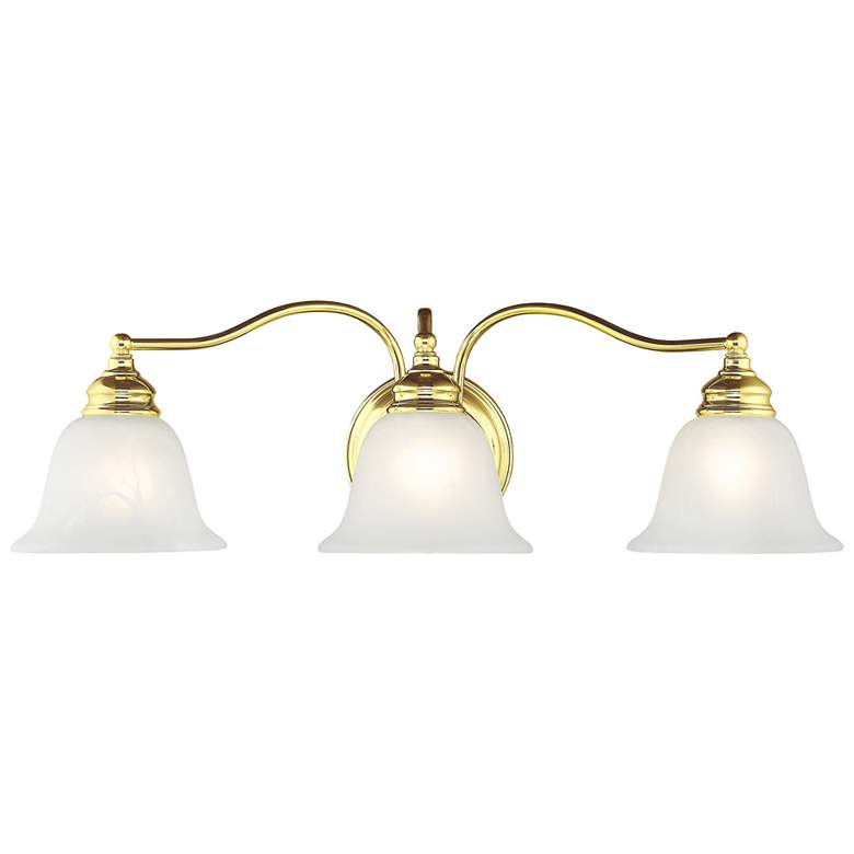 Image 1 Essex 24-in W 3-Light Polished Brass Arm Wall Sconce