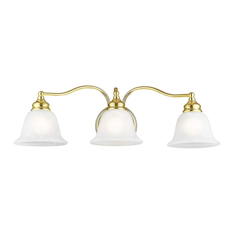 Image 4 Essex 24-in W 3-Light Polished Brass Arm Wall Sconce more views
