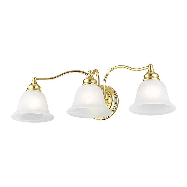 Image 5 Essex 24-in W 3-Light Polished Brass Arm Wall Sconce more views