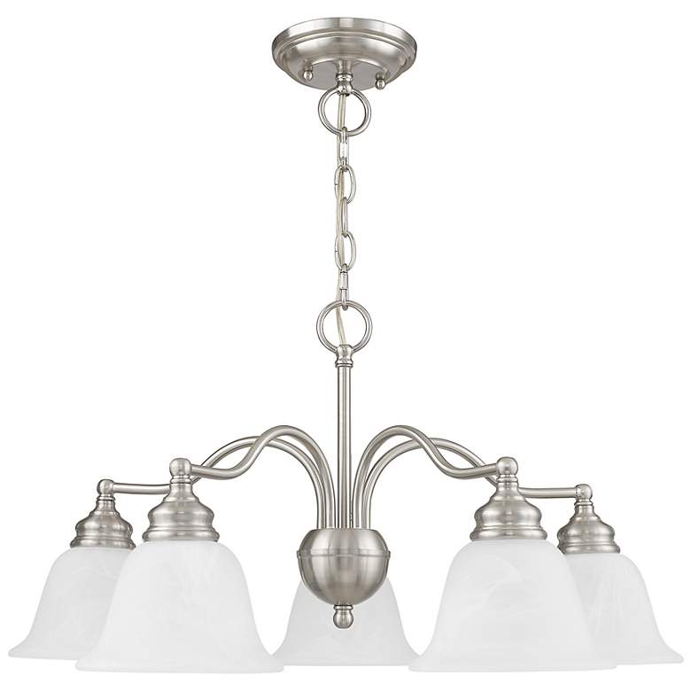 Image 5 Essex 24" Wide Brushed Nickel 5-Light Chandelier more views