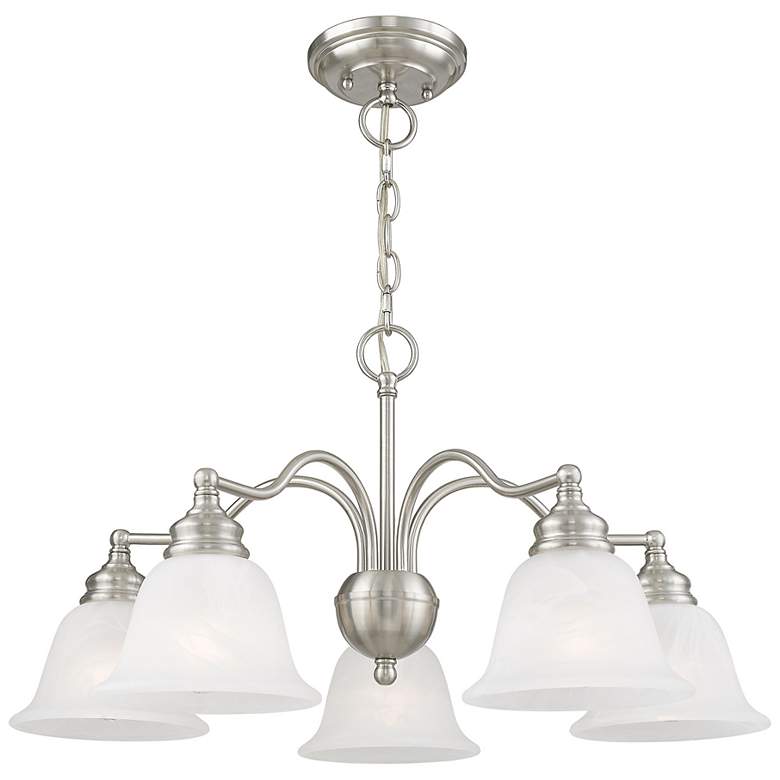 Image 6 Essex 24" Wide Brushed Nickel 5-Light Chandelier more views