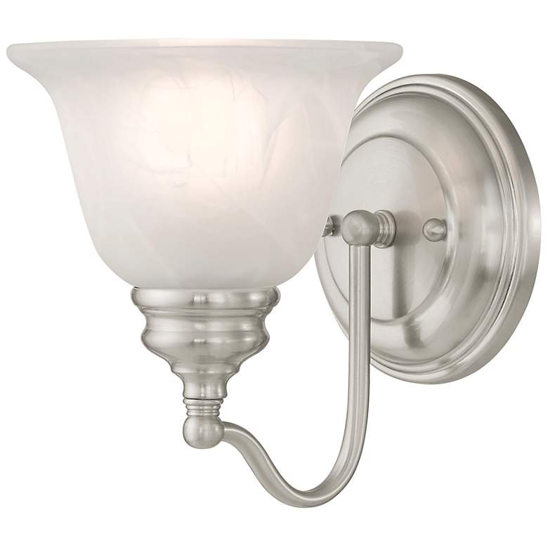 Image 2 Essex 6.25-in W 1-Light Brushed Nickel Arm Wall Sconce