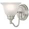 Essex 6.25-in W 1-Light Brushed Nickel Arm Wall Sconce