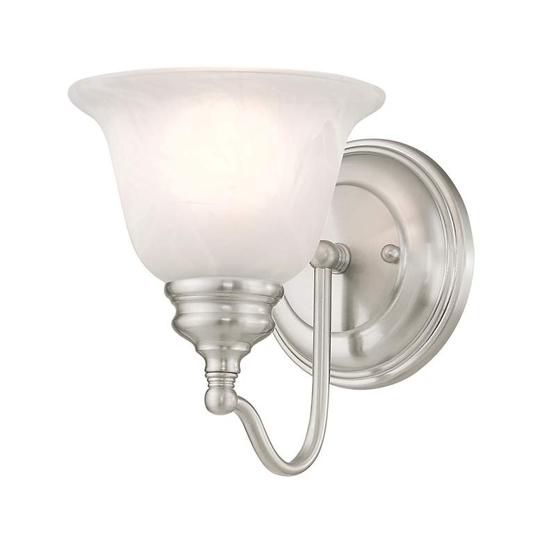 Image 3 Essex 6.25-in W 1-Light Brushed Nickel Arm Wall Sconce more views