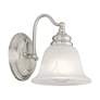 4_Essex 6.25-in W 1-Light Brushed Nickel Arm Wall Sconce more views
