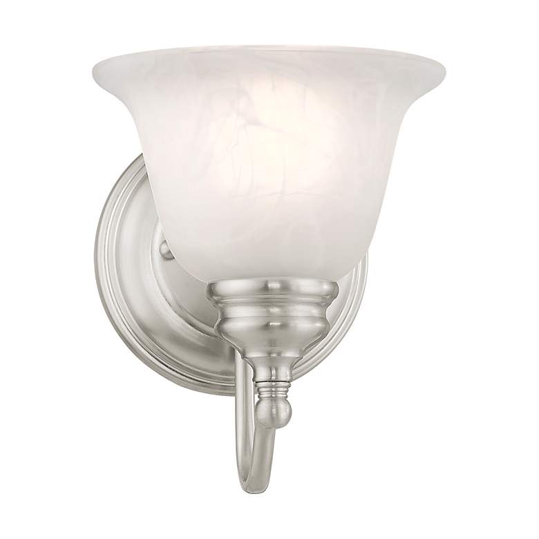 Image 6 Essex 6.25-in W 1-Light Brushed Nickel Arm Wall Sconce more views