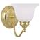 Essex 6.25-in W 1-Light Polished Brass Arm Wall Sconce