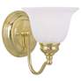 Essex 6.25-in W 1-Light Polished Brass Arm Wall Sconce