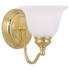 Essex 6.25-in W 1-Light Polished Brass Arm Wall Sconce